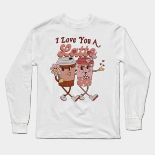 Sweet Latte Love: Valentine's Cup Couple Long Sleeve T-Shirt